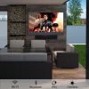 SYLVOX 43inch Outdoor TV, All-in-one Android Smart TV With Audio System, 4K UHD1000 Nits Partial Sun Outdoor Television, IP55Waterproof (Garden Series